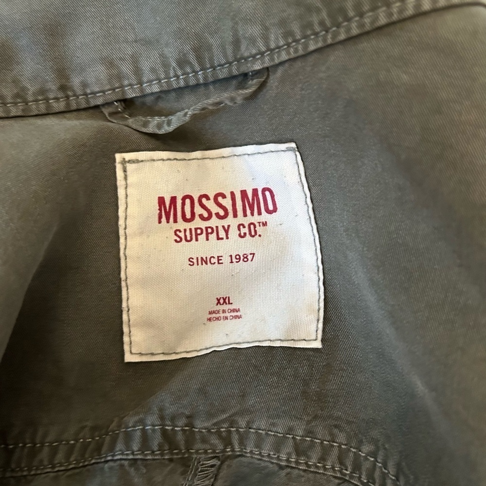 Mossimo Army Sage Green Cargo Soft Bomber Jacket - Size xxl - Picture 5 of 11